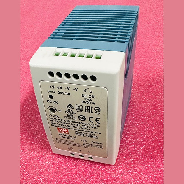 Блок питания 24В 4А MDR-100-24 Mean Well
